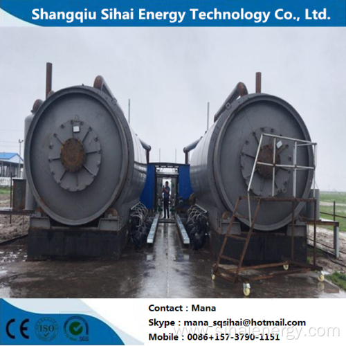 Pyrolysis Machine of Waste Rubber with Cooling System